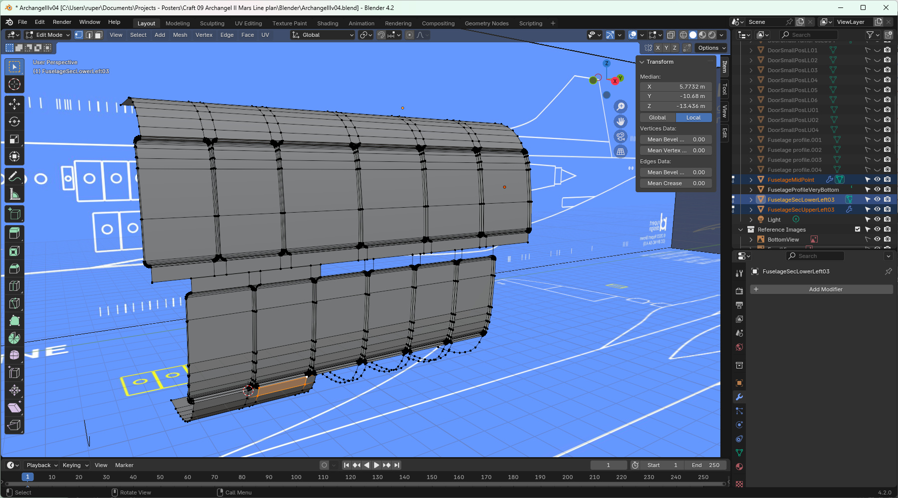 The cabin door frames. They add extra geometry to the model.